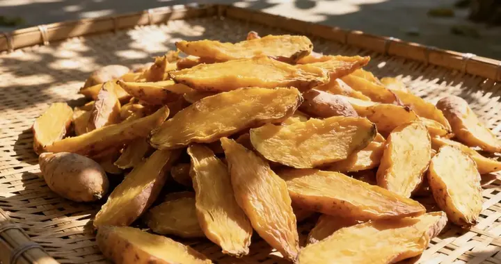 晒红薯干，切完就晒容易黑！牢记3个妙招，鲜艳透亮，软糯不干硬