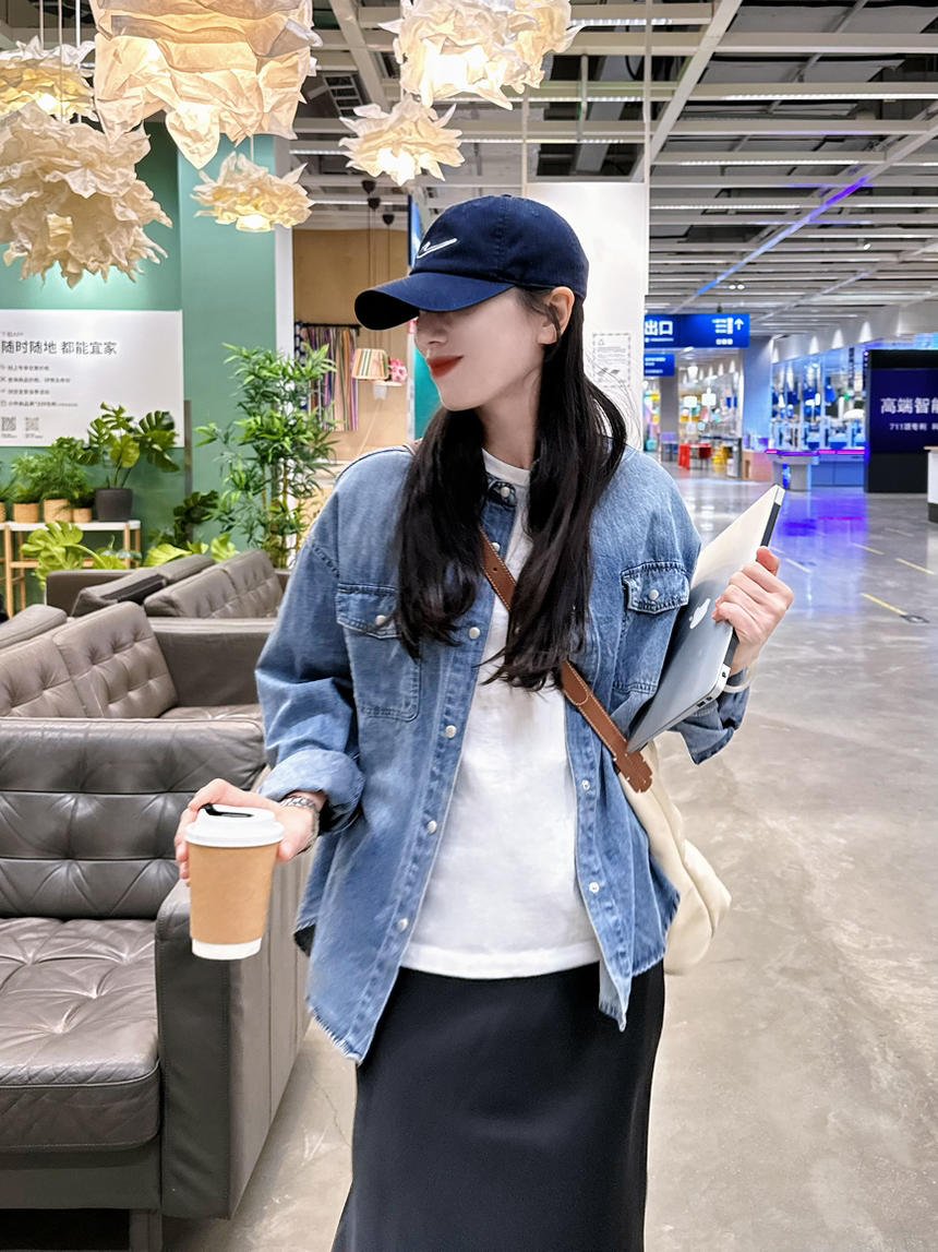 舒适耐看cleanfit牛仔衬衫永不过时