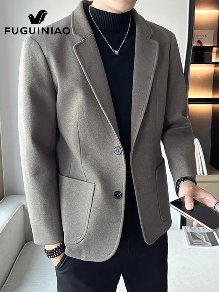 富贵鸟高级感毛呢上衣