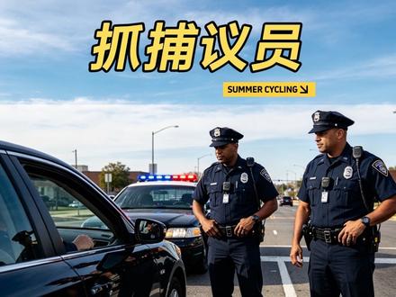 美国议员被警方拦截，双方硬刚了起来，结局议员更胜一筹！