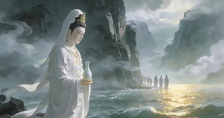 在观音等人的帮助下，孙悟空挣脱了五行山的束缚，他手持金箍棒