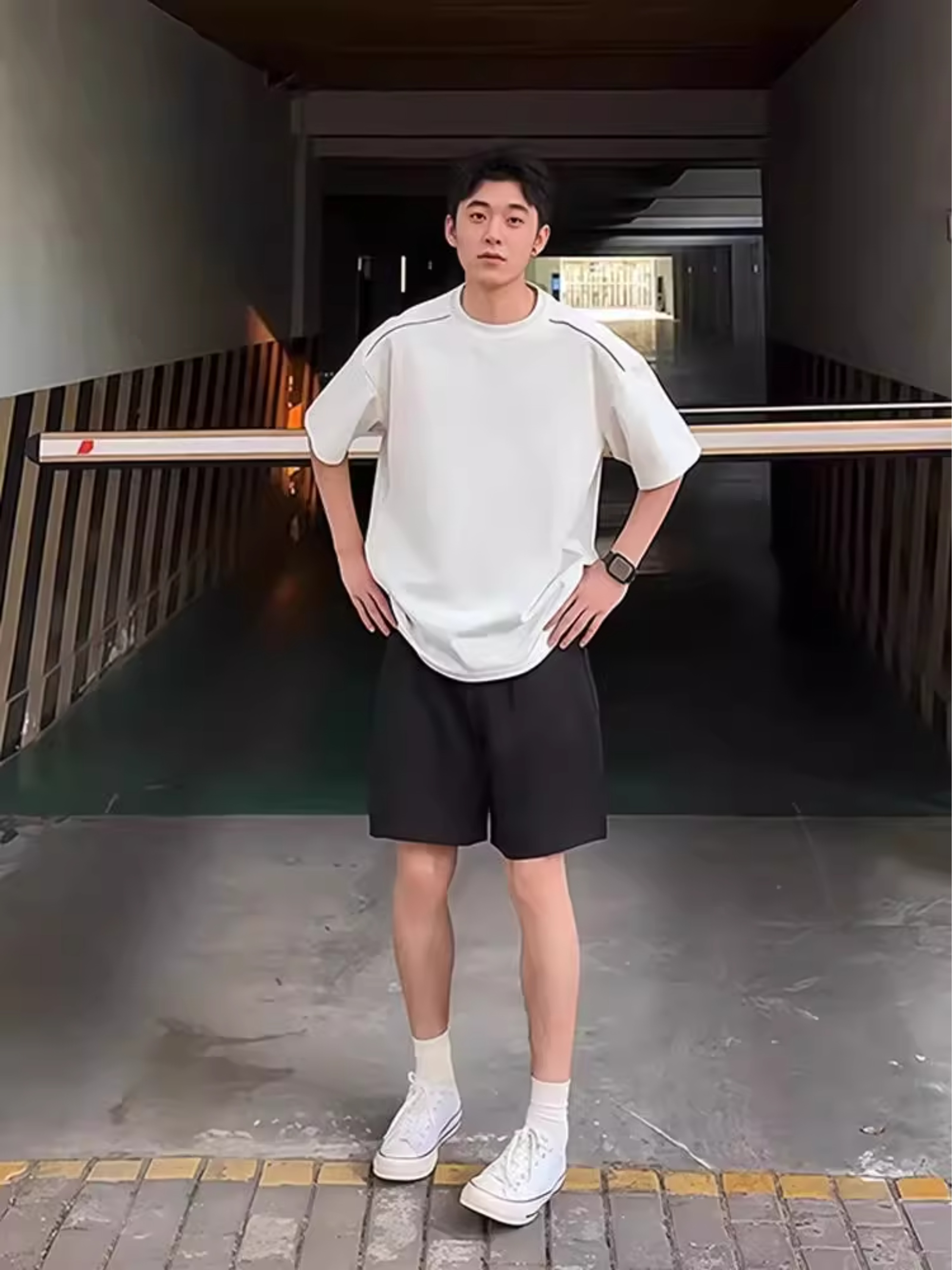 冰丝速干运动短裤男生夏季海边度假直筒沙滩