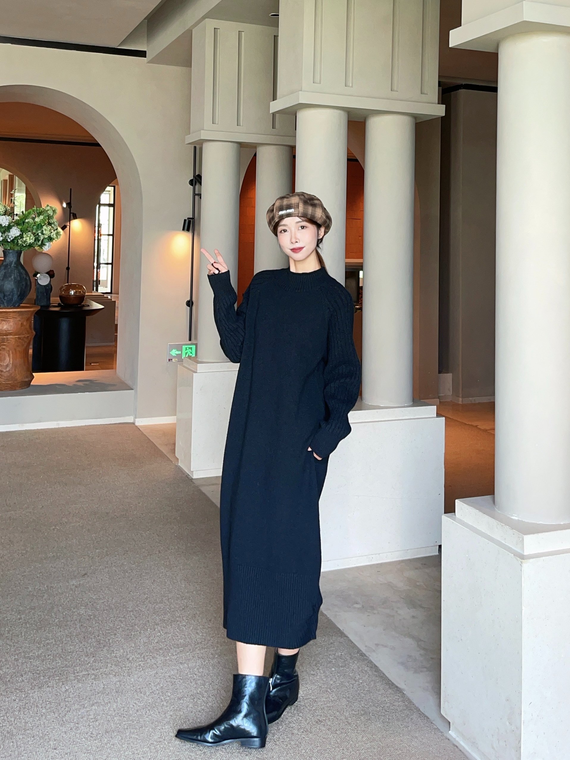 秋冬最爱的内搭针织连衣裙👗