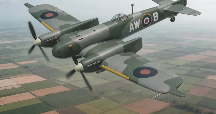 搭载12门炮的马丁-贝克远程护航战斗机