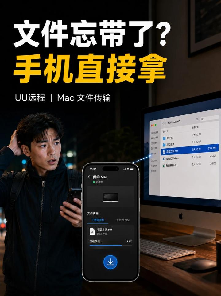 出门忘带电脑文件？手机直接从家里的Mac 文件传输
