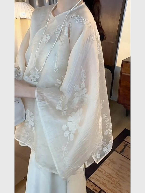 春夏新中式衬衫穿搭