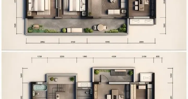 268.8㎡零浪费高端复式：双厅双阳台+五卧，低调显质感