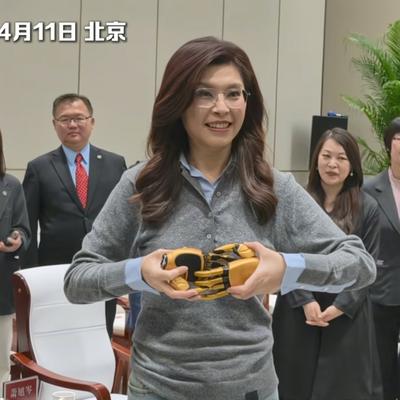 有朋自远方来安康：郑丽文获赠“神奇手”开