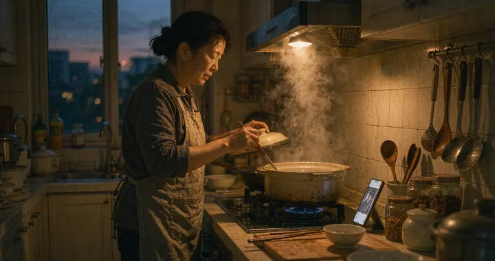 我妈把小艺用成了厨房搭子