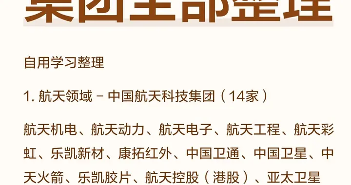 中国十大军工集团