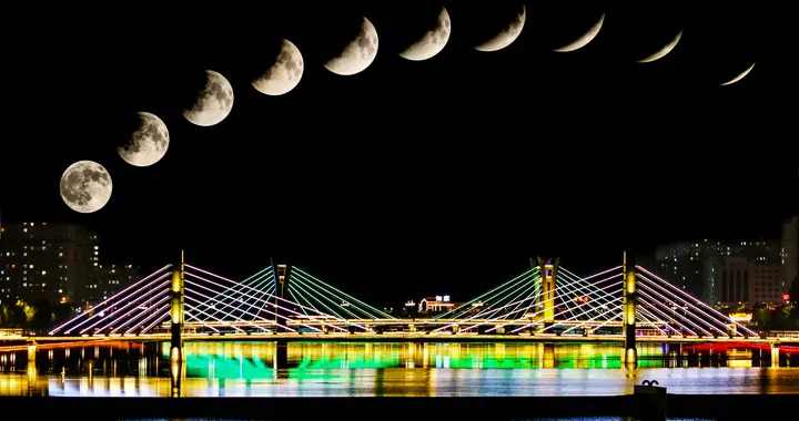 宇宙推出月全食盛宴，我们拍摄红月亮全程