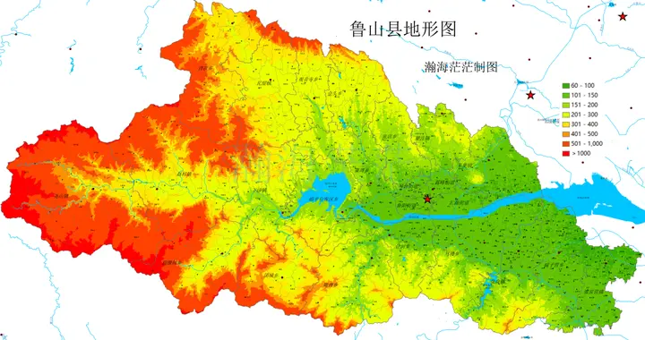 鲁山县地形、乡镇、村庄、交通、人口地图，附下载地址