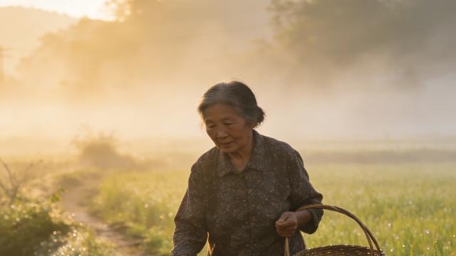 甘肃霞姐：前个下午，俺正蹲在院门口拾小蒜