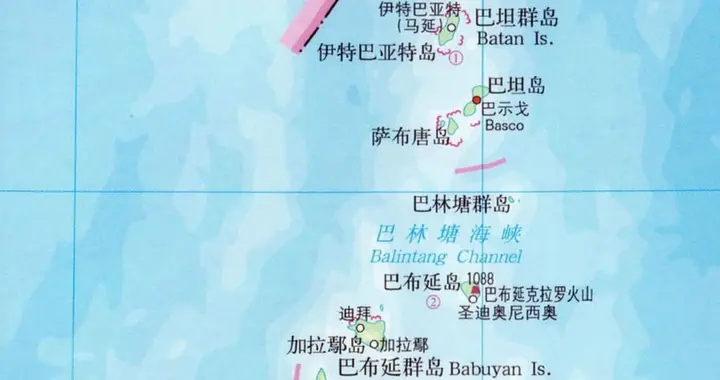 巴坦群岛法理上不归菲律宾，位于巴林塘海峡以北，距离咱们更近