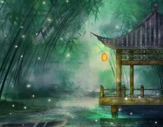 三首词，疏星落画檐，水阔烟波渺，写尽最美夏夜