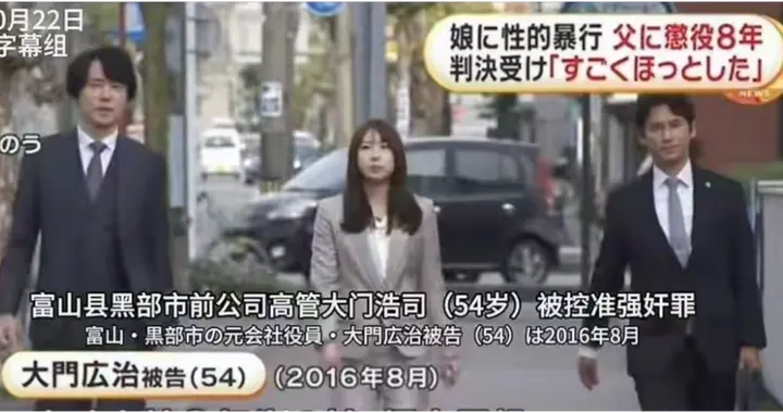 男子强奸女儿4年，被判了8年