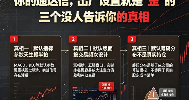 你的通达信，出厂设置就是“歪”的：三个没人告诉你的真相