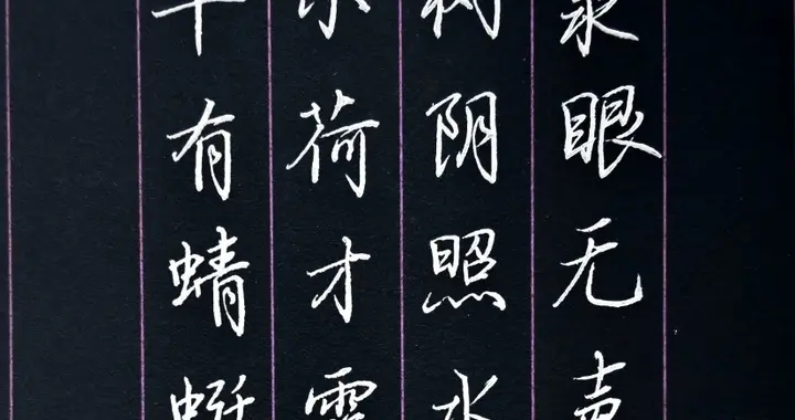 硬笔抄写一首小诗