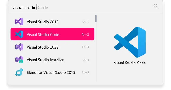 万能搜索框！一款开源免费的 Windows 快速启动工具！
