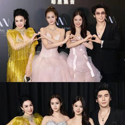 于是欣妍：钟丽缇一家同框炸场！两女儿颜值