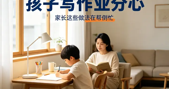 孩子写作业容易分心、做事坐不住，家长这些做法，反而拖后腿