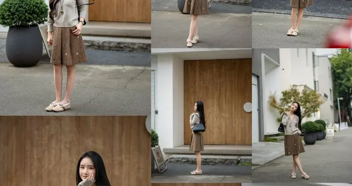秋天穿温柔一点｜四川女生8个动作拍出针织故事感