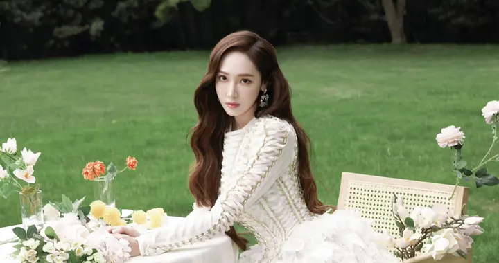 郑秀妍，白裙写真，好仙好甜啊！