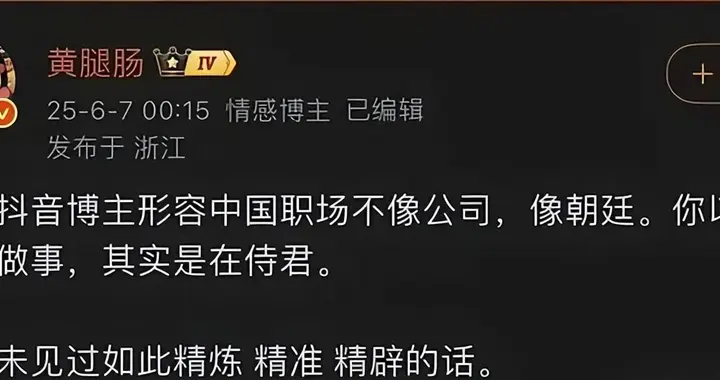 “国内职场不像公司，像朝廷”：一句扎心话，道出了我十年的憋屈