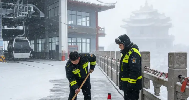 暴雪封老君山！游客受冻12小时，50元泡面遭吐槽，景区处理挺亮眼