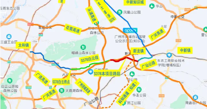 黄埔区新龙镇省道S378将拓宽为双向4车道，总投资2.63亿元