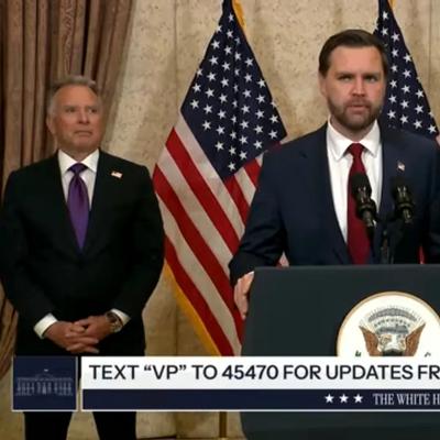 圣恩微评：突发新闻：美国副总统万斯今天上