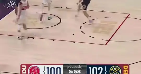 西部巅峰对决！约基奇三双后被罚下，穆雷35分加时擒火箭