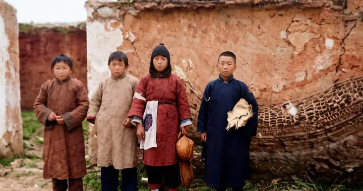 1938年初，初陷日寇铁蹄下的南京，墙上还残留着大量的抗日标语
