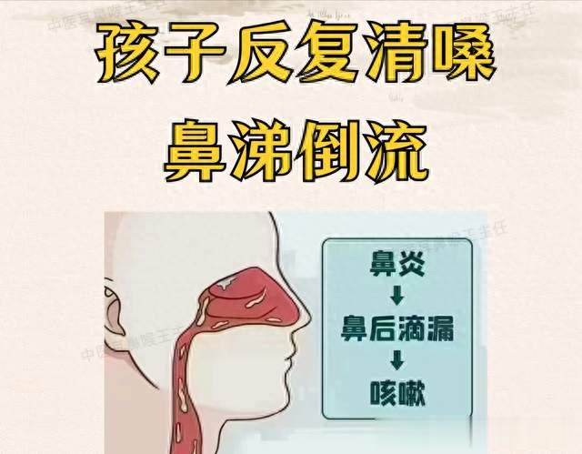 孩子出现反复清嗓子、鼻涕倒流，是因为体内阳气太虚了！