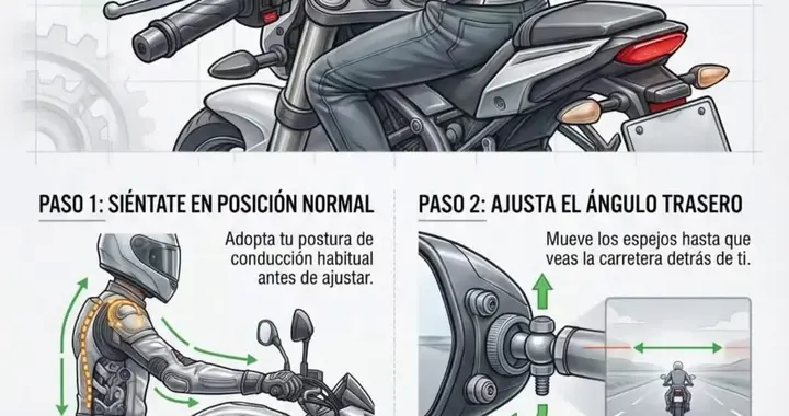 如何正确调整摩托车后视镜（消除盲区指南）