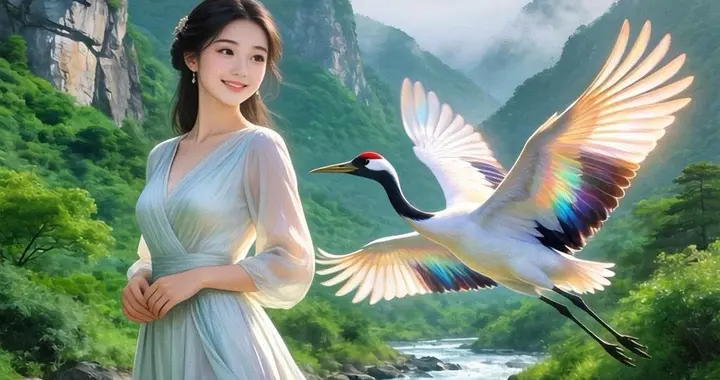 上联是“鹿鸣翠谷福泽来”，为何我的下联是“鹤舞青山瑞气至”？