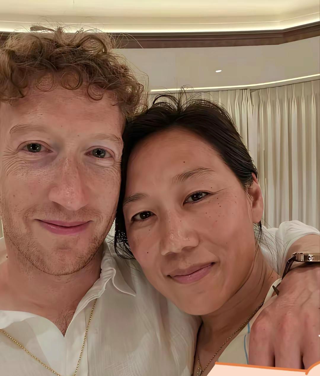 老外的审美和我们差距这么大吗？扎克伯格这么有钱，却娶了一个长相普通的女...