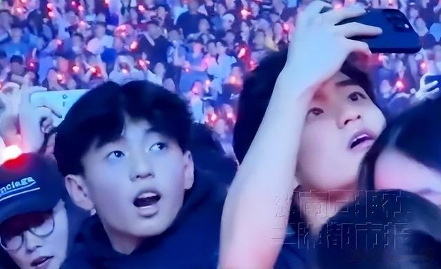 张柏芝俩儿子现身谢霆锋演唱会，因颜值出众登上热搜，引大家热议
