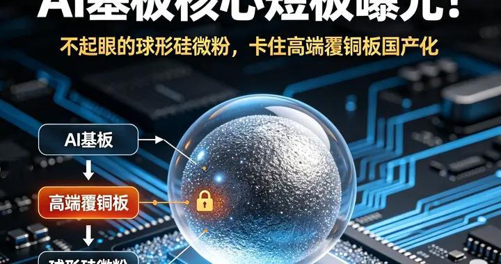 AI基板核心短板曝光！不起眼的球形硅微粉，卡住高端覆铜板国产化