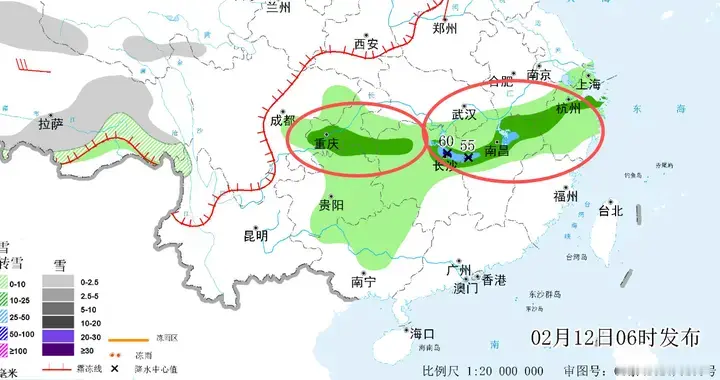 降雨雪范围确定完成，2月13~14日天气，主要分布如下地区！