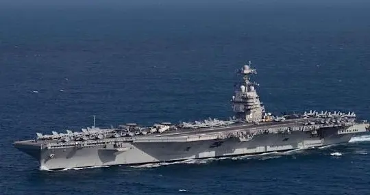 刚到中东就起火？福特号航母洗衣房失火，美军紧急通报