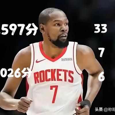 称哥侃球：32597分！杜兰特常规赛总得