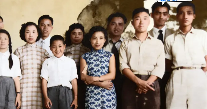 1947年，张爱玲胞弟张子静和同事，一张罕见的留影，他也无儿无女