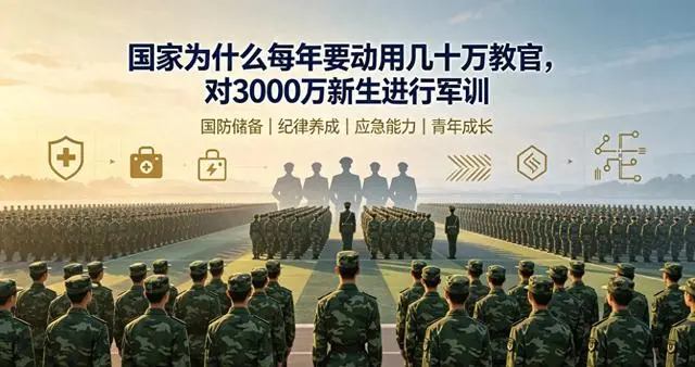 《3000万新生军训背后，藏着国家一盘几十年的大棋》