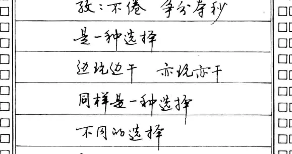 徐梅贺词钢笔行楷