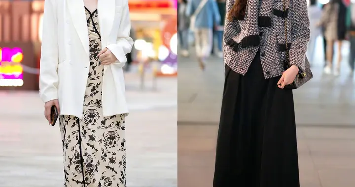 看了杭州街拍才发现：满街都是“长裙+平底鞋”，却个个时髦好看
