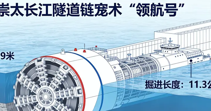 长江水下高铁隧道关键贯通 中国基建再破世界纪录