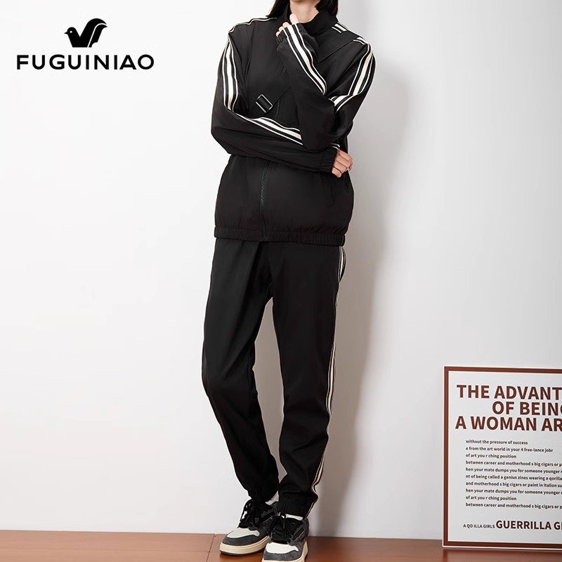 休闲运动套装男士秋冬季卫衣两件套男女款