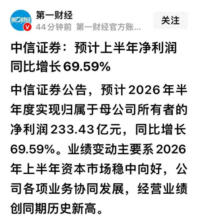 九家券商披露半年业绩预告，多家预增翻倍，行业复苏态势明确。