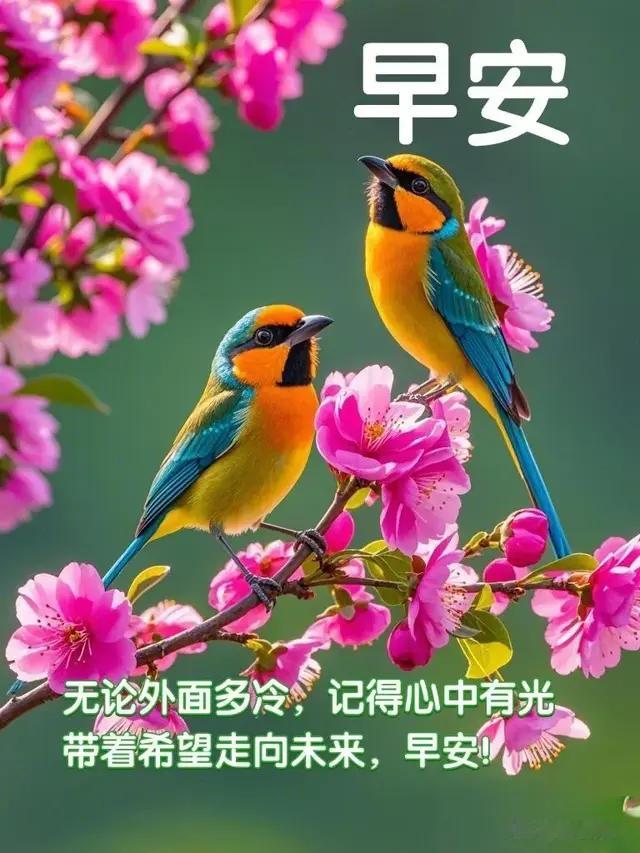 早安心语:无论外边多冷，记得心中有光，带着希望走向未来，早安